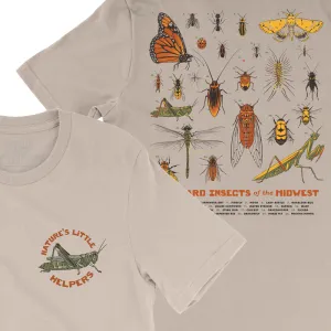 Backyard Insects of the Midwest Tee crew neck