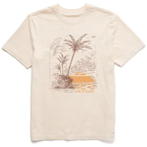 Minimal Fit Cozy Design Fit Men's Island Cove Sunset Short Sleeve Crusher Tee