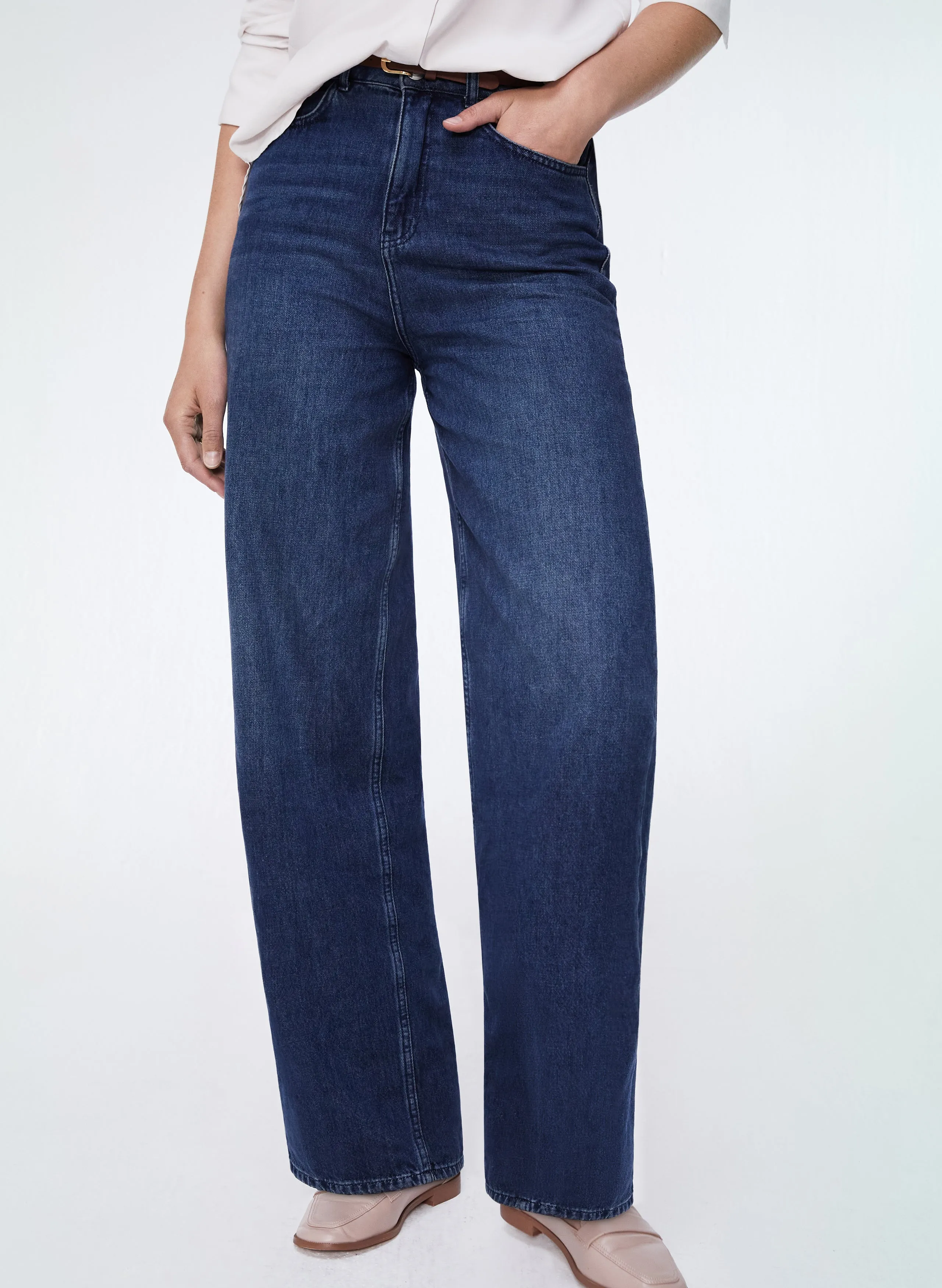 Baukjen?Organic Wide Leg jeans Simple clothing