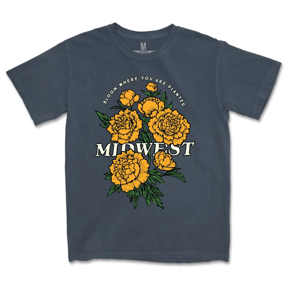 Bloom Where You Are Planted Midwest Tee Light Fit Wrinkle-Free