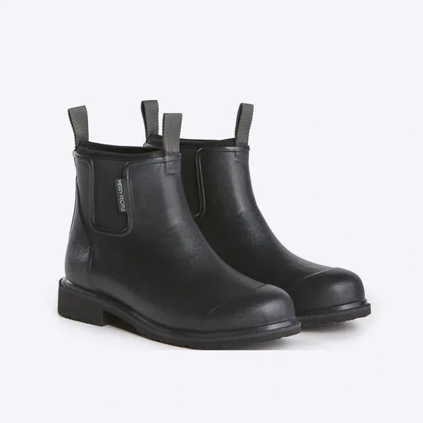 Bobbi Rain Boot in Black from Merry People Biking Trip Seamless Comfort Trail Exploration