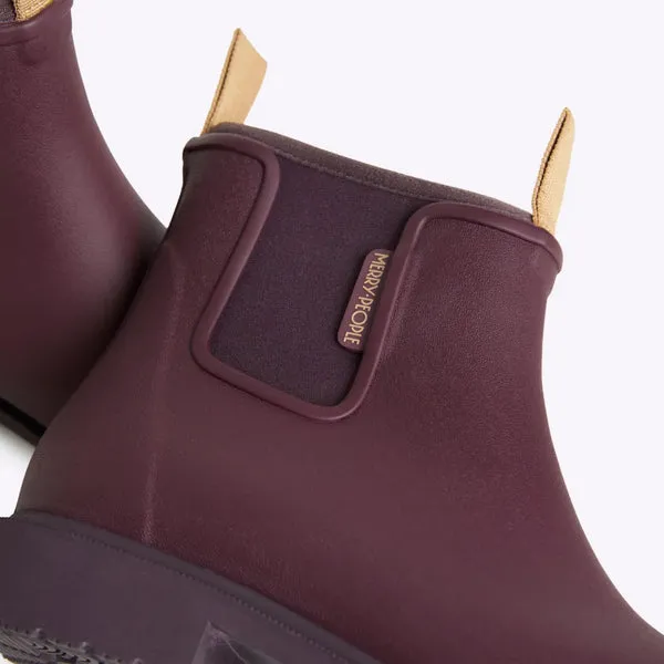 Bobbi Rain Boot in Dark Cherry from Merry People Practical Wind Resistant