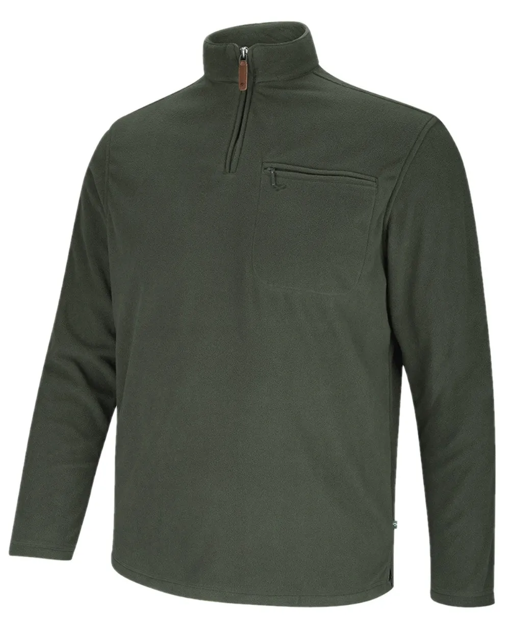 Hypoallergenic Fibers Sustainable Manufacturing Hoggs of Fife Islander 1/4 Zip Micro Fleece Shirt