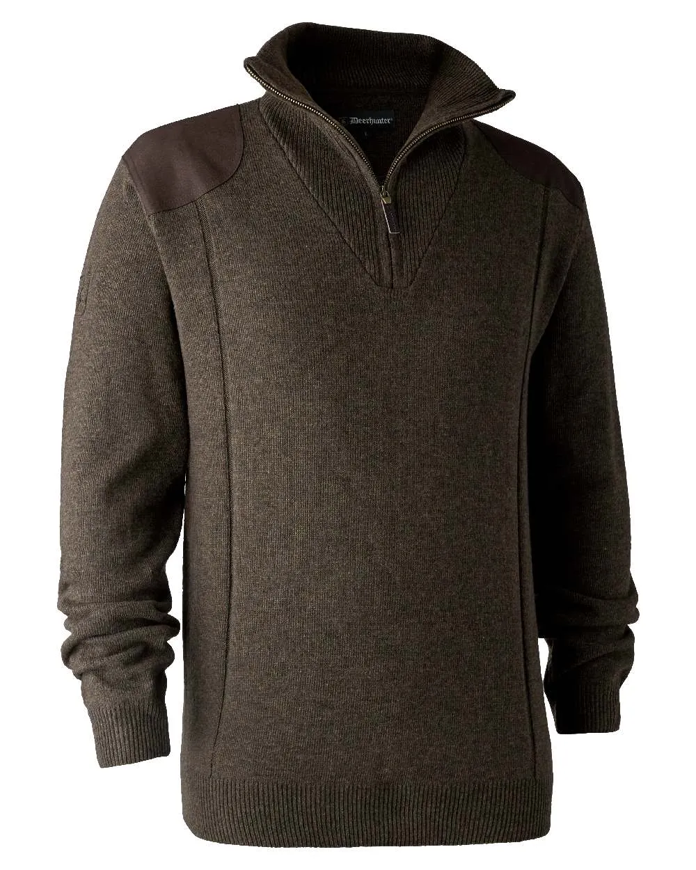 Deerhunter Sheffield Zip Neck Sweater AdjustableHemline EcoFriendly Material