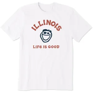 OekoTexCertified Flattering Design Men's Jake Illinois Short Sleeve Crusher Tee