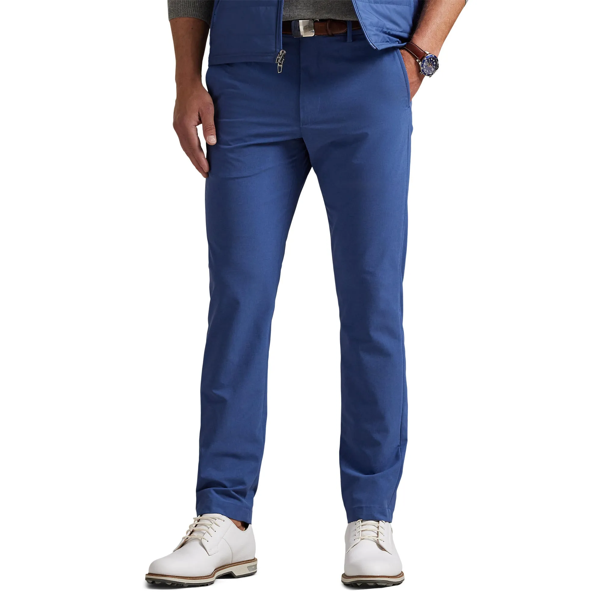 AntiSlipWaistband RLX Ralph Lauren Athletic Lightweight Stretch Cypress Golf Pants - Old Royal