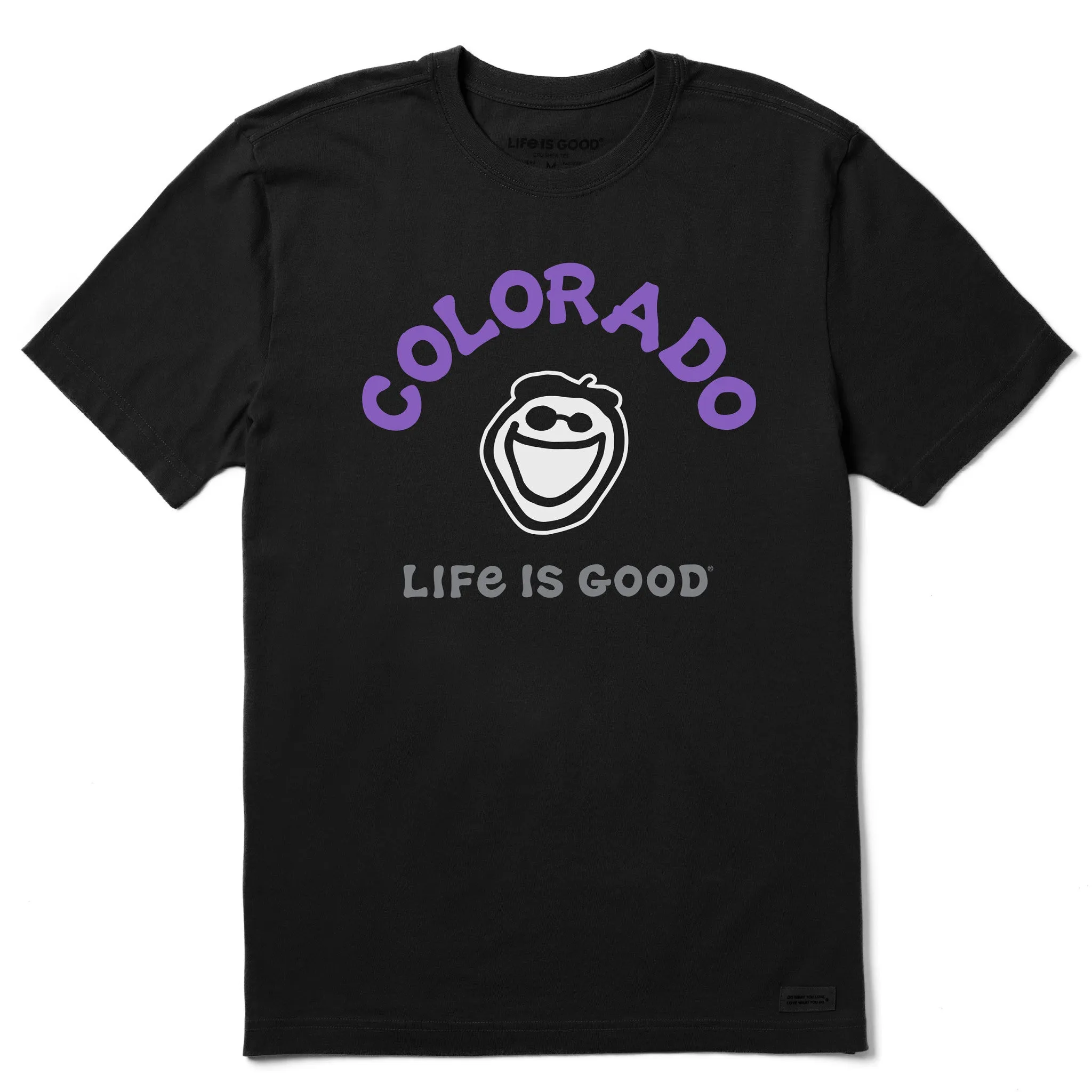 Drip Dry Fabric Men's Jake Colorado Short Sleeve Crusher Tee