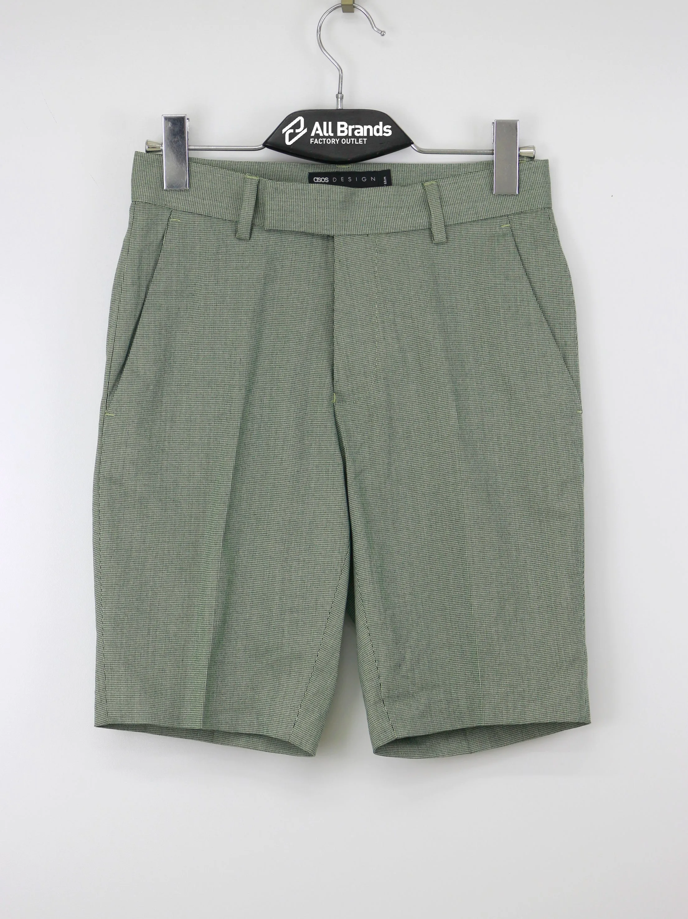 Men's Plaid Short,Green Comfort Fit