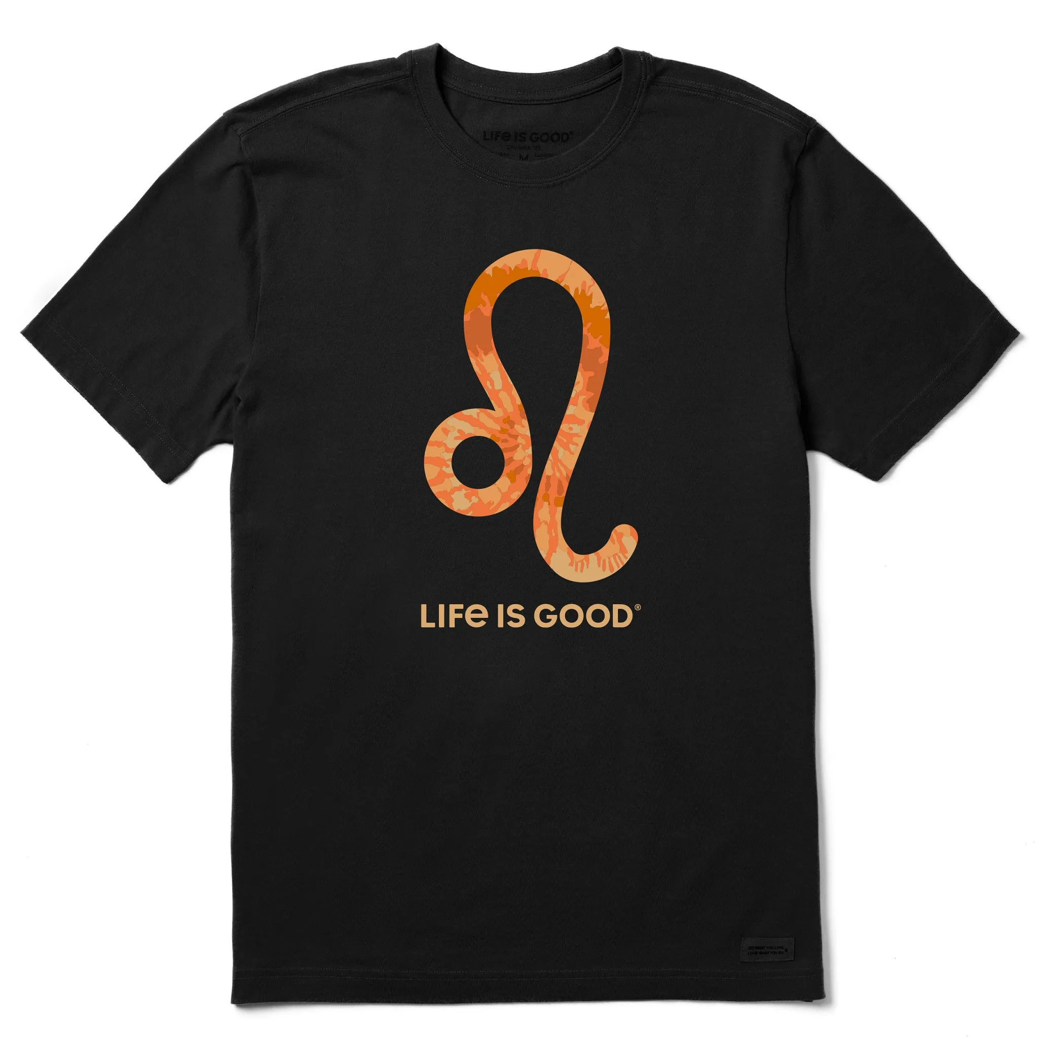 Outdoor Light Men's Leo Sign Tie Dye Short Sleeve Crusher Tee