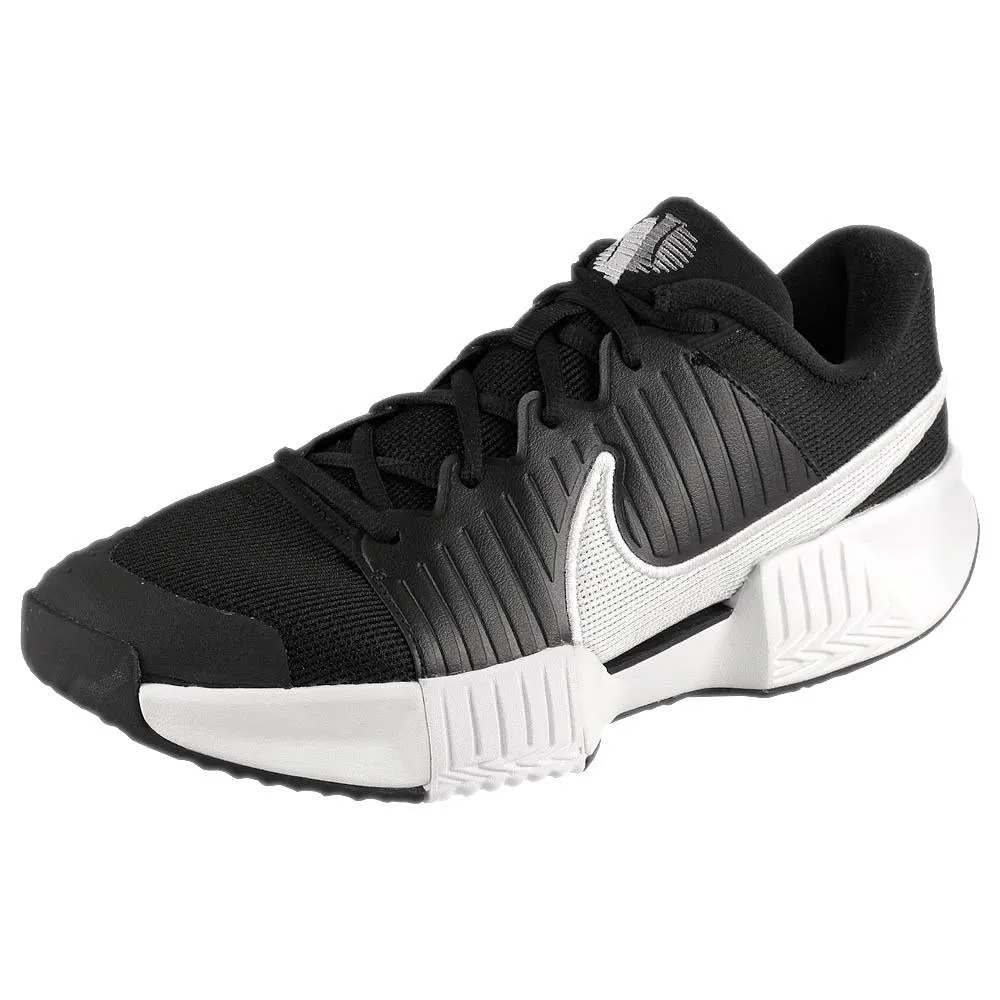 Flex grooves Ventilated Tongue Nike Men's Air Zoom GP Challenge Pro - Clay - Black/White