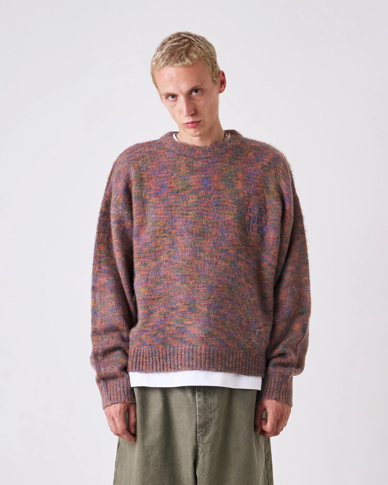 hypoallergenic material Soft touch finish Rainbow Mohair Sweater