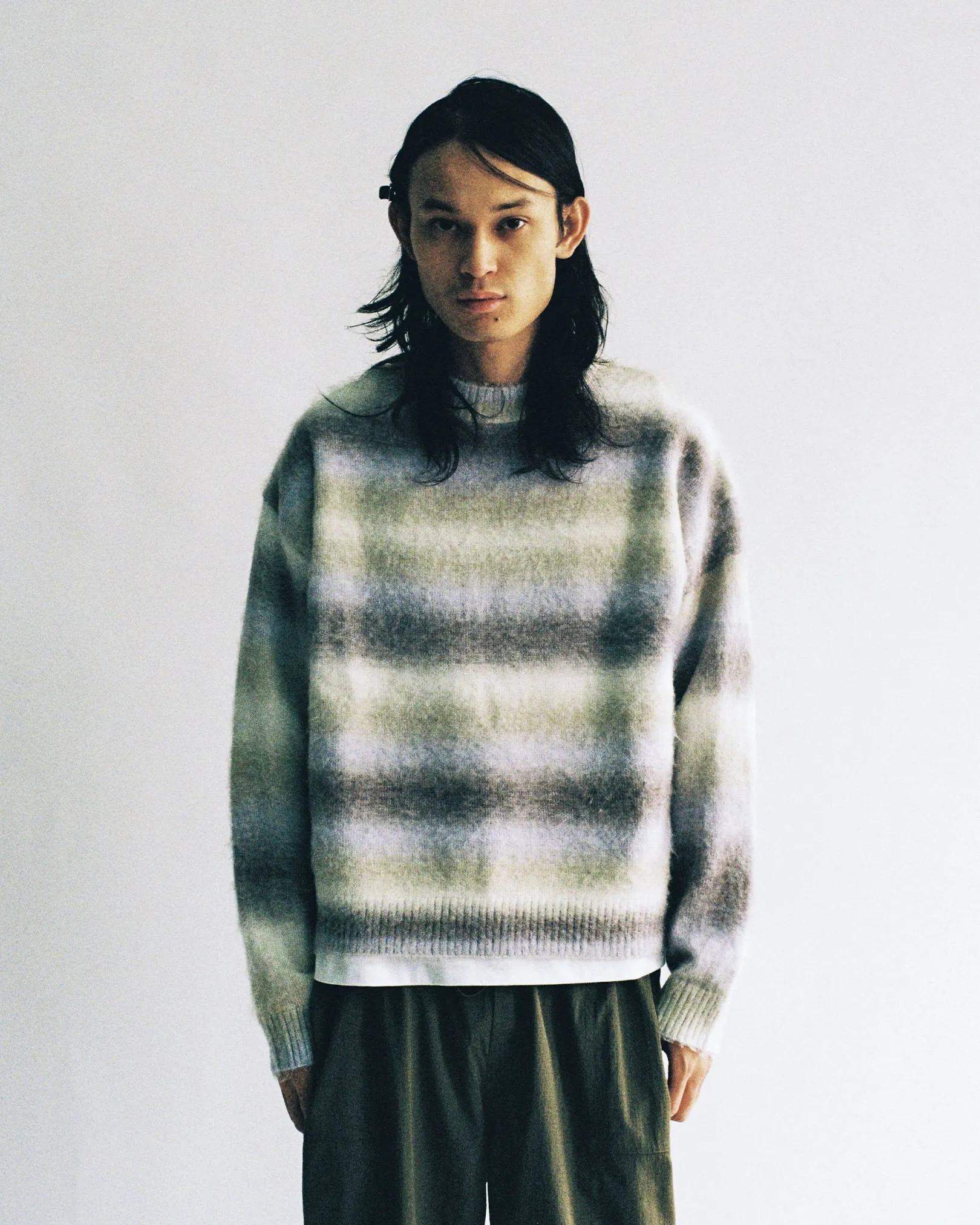 Breeze Mohair Knit Sweater Clean Cut Neutral Tones
