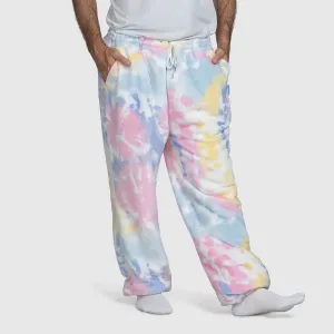 Pajama Inspired Minimalist Stitching Bright Tie Dye
