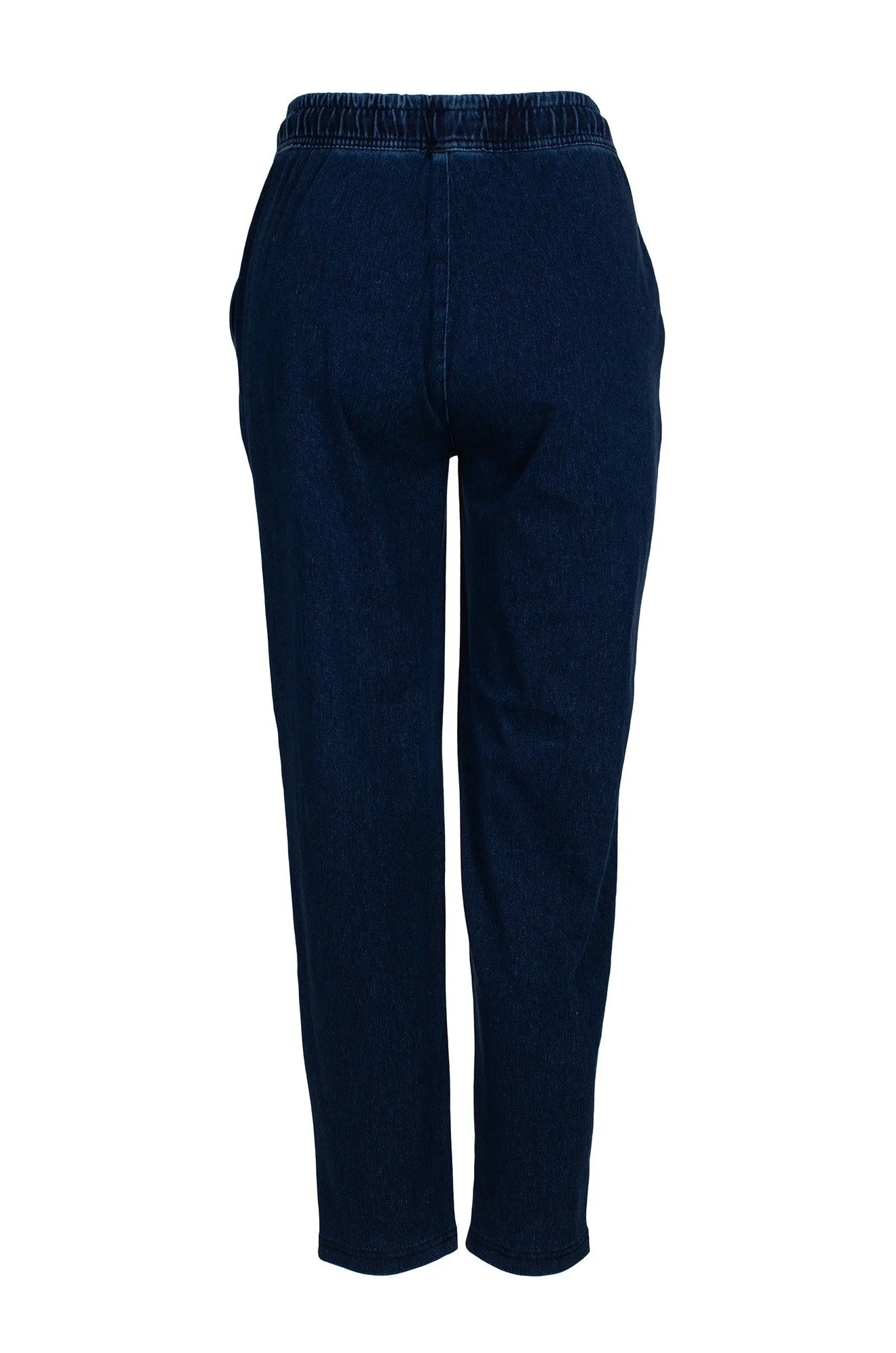 Friction Free Inner Lining Capri Jeans | DARK INDIGO | 6915C1