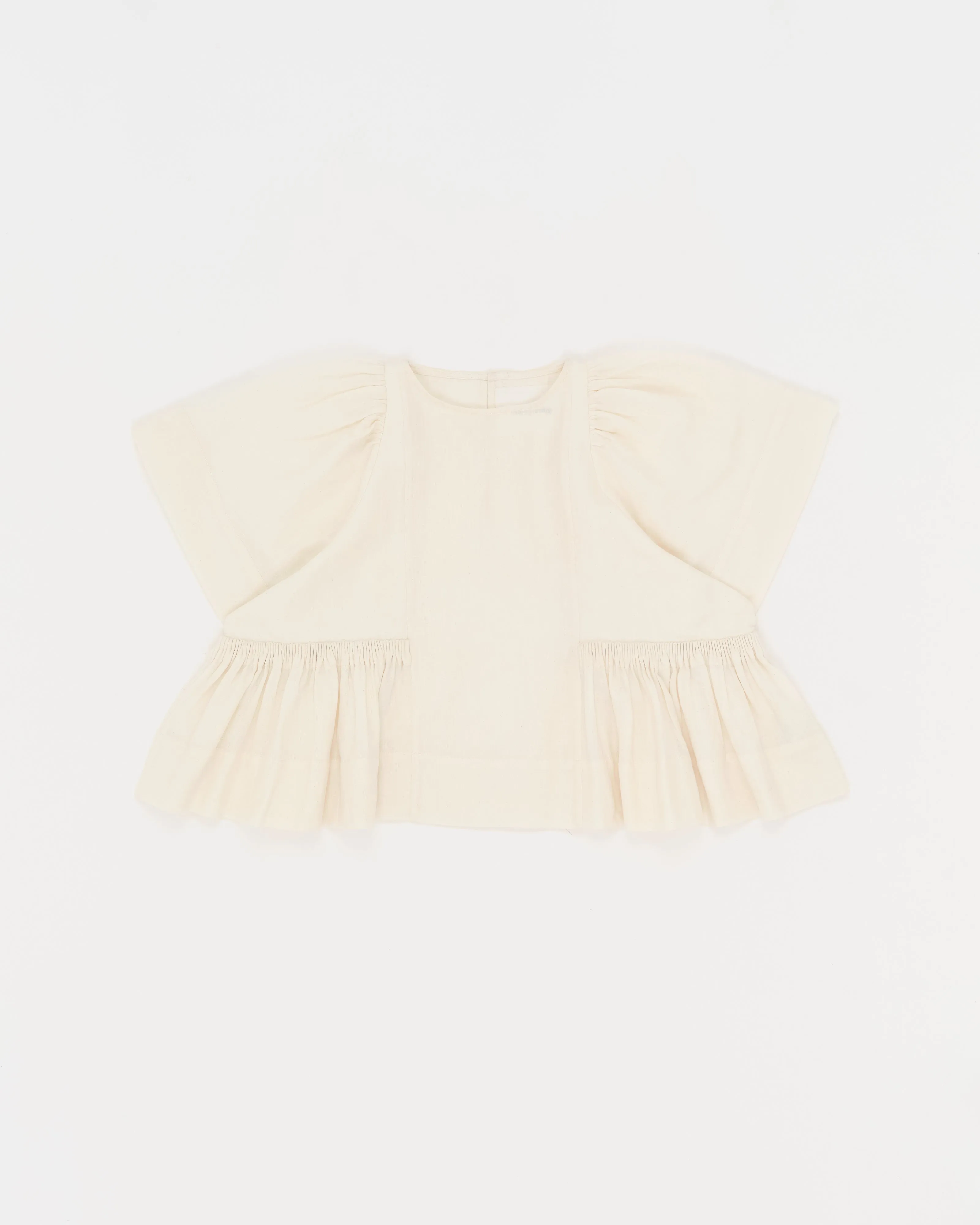 Ramson Top - Ecru Handloom Linen blend