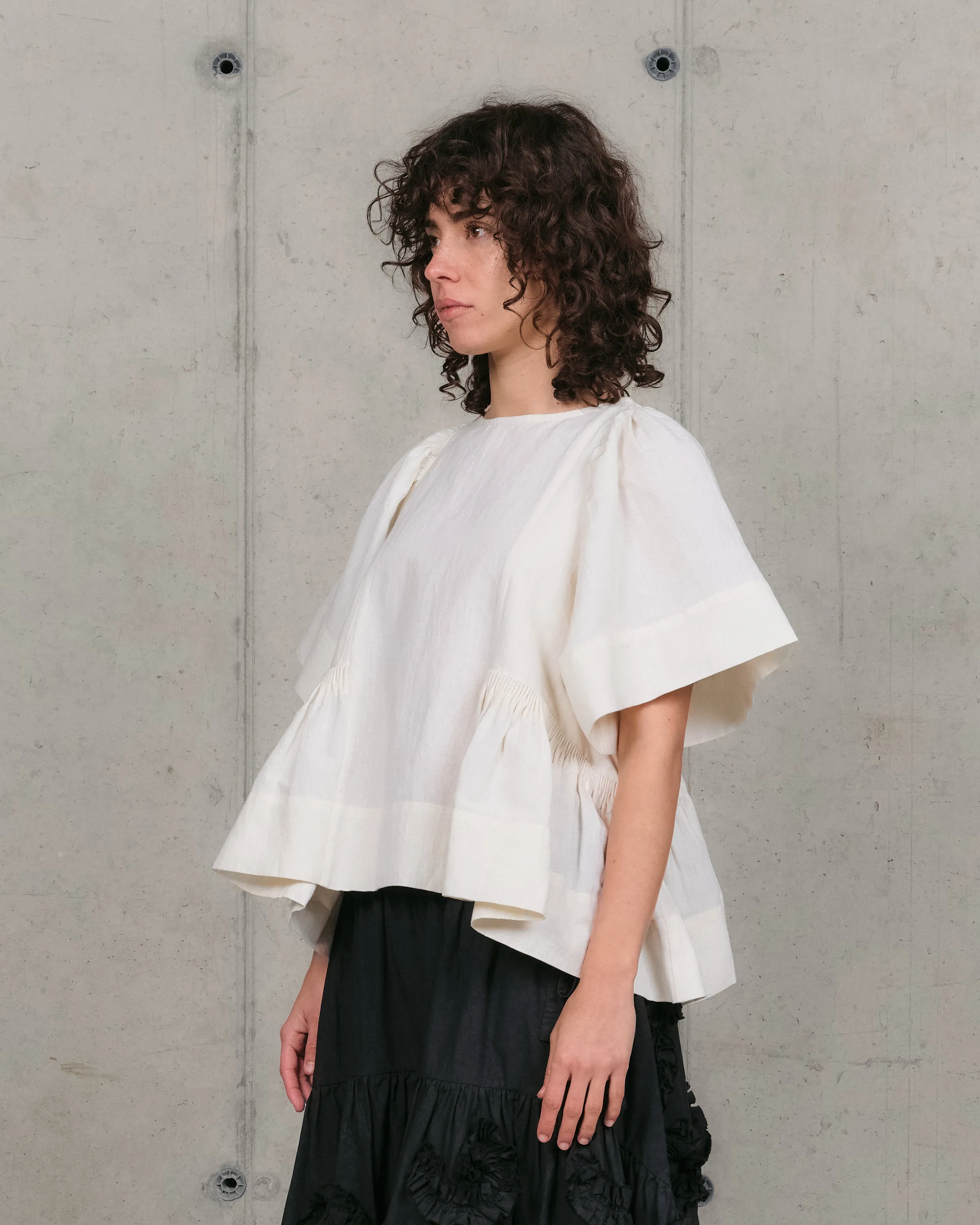 Quick Slip Ramson Top - Ecru Handloom