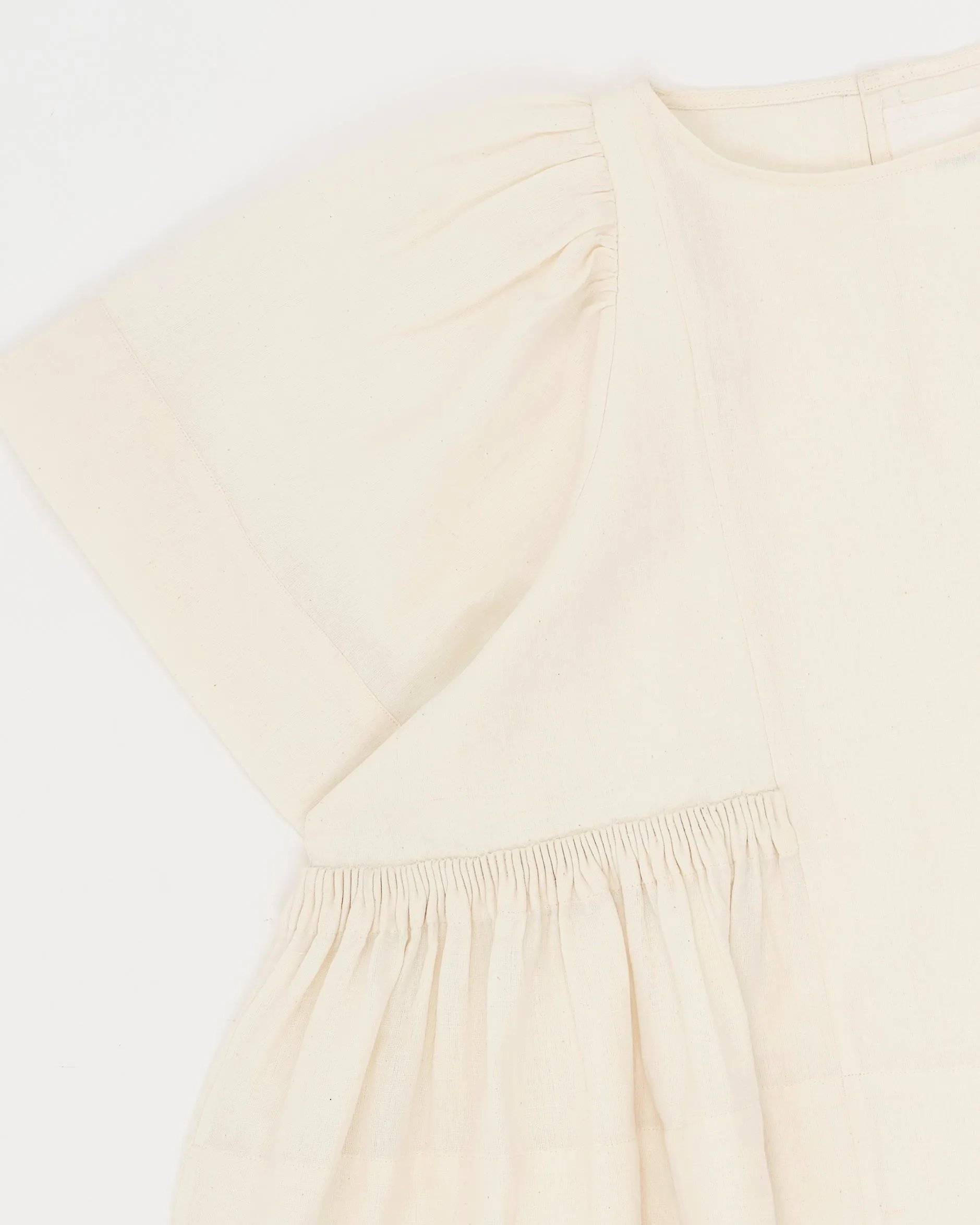 Fit For Movement Eco-friendly Ramson Top - Ecru Handloom