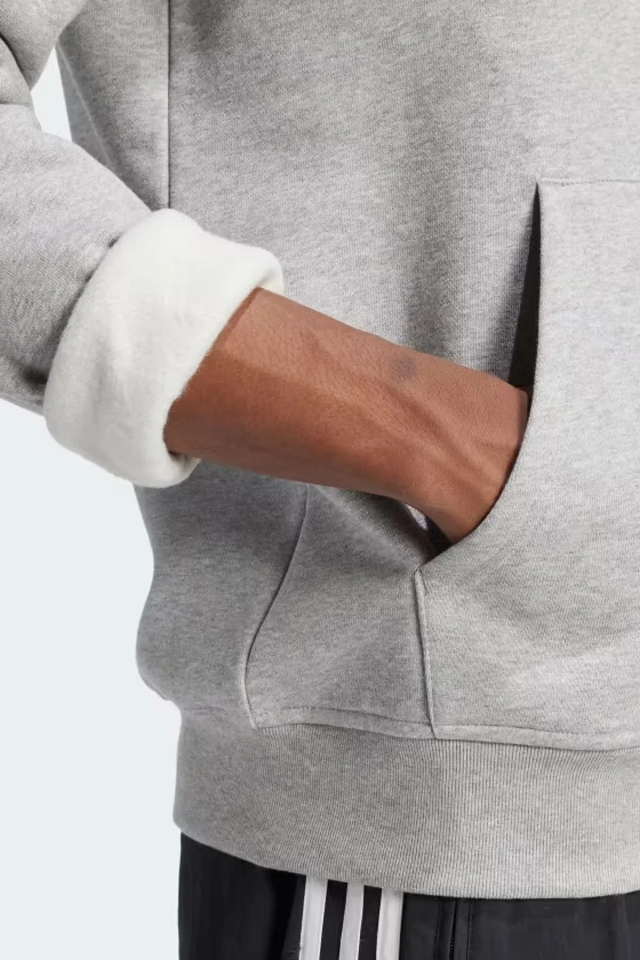 Stretchy Essential Hoodie Medium Grey Heather