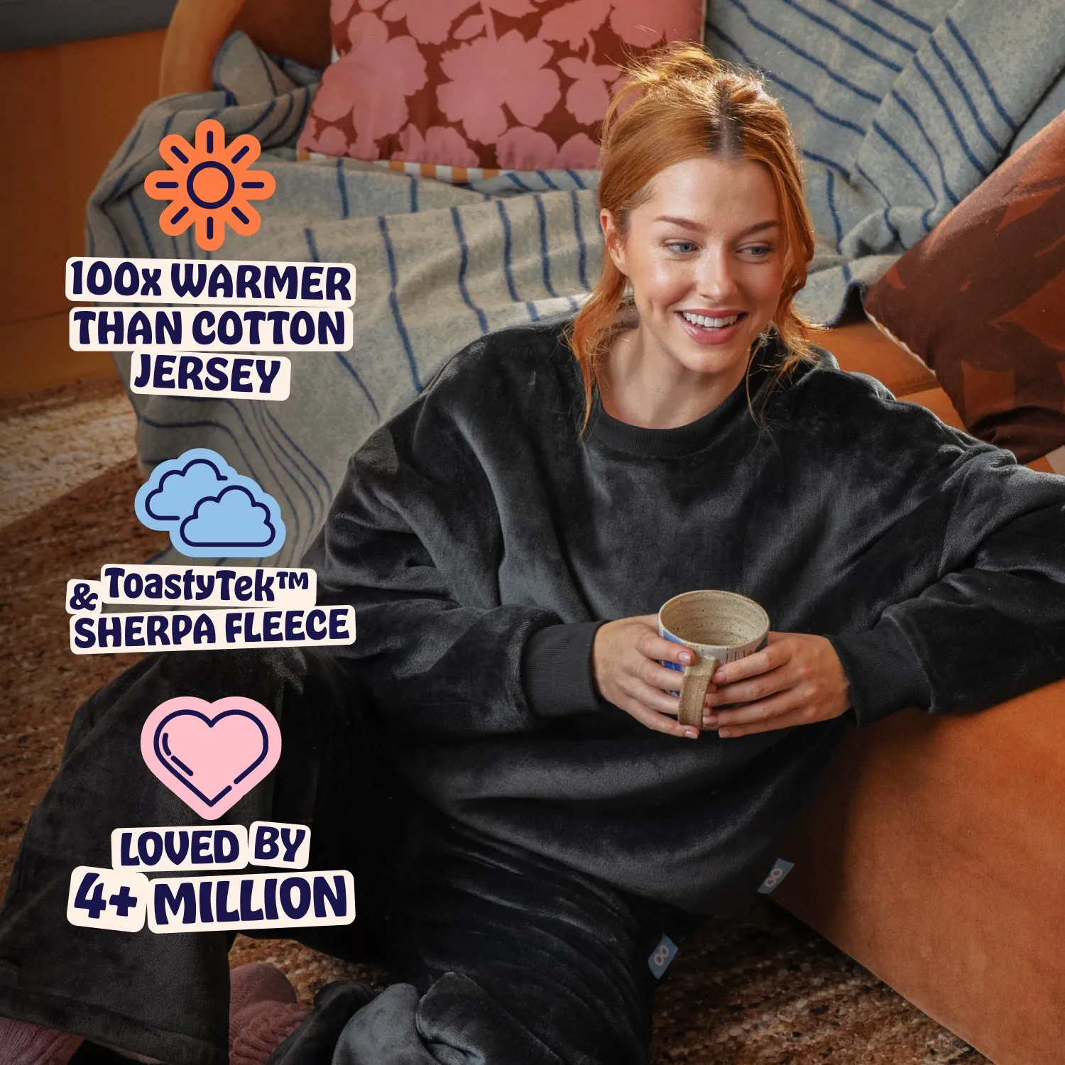 Peaceful Layer Open Neck Grey