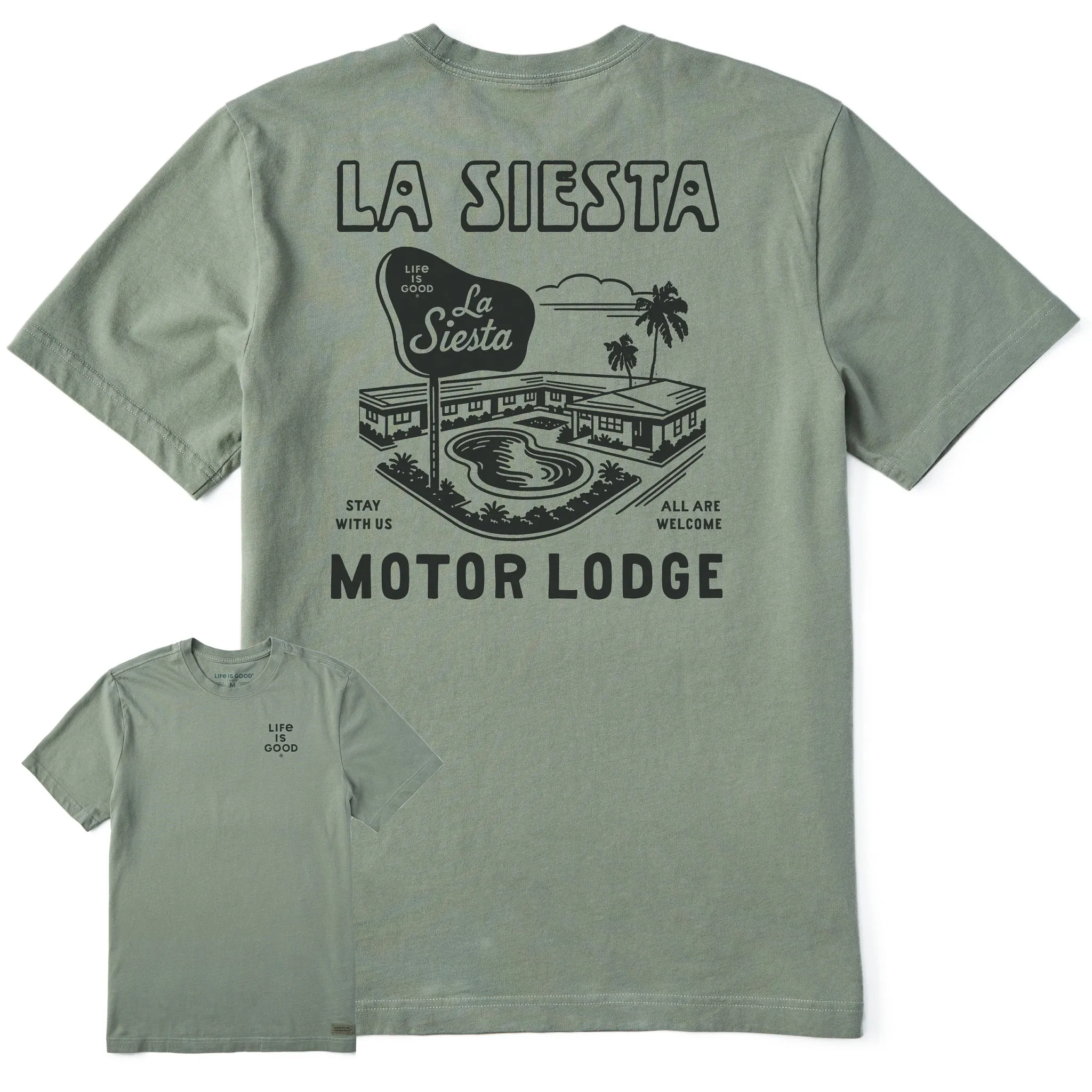 Men's La Siesta Motor Lodge Short Sleeve Tee Fit Comfort
