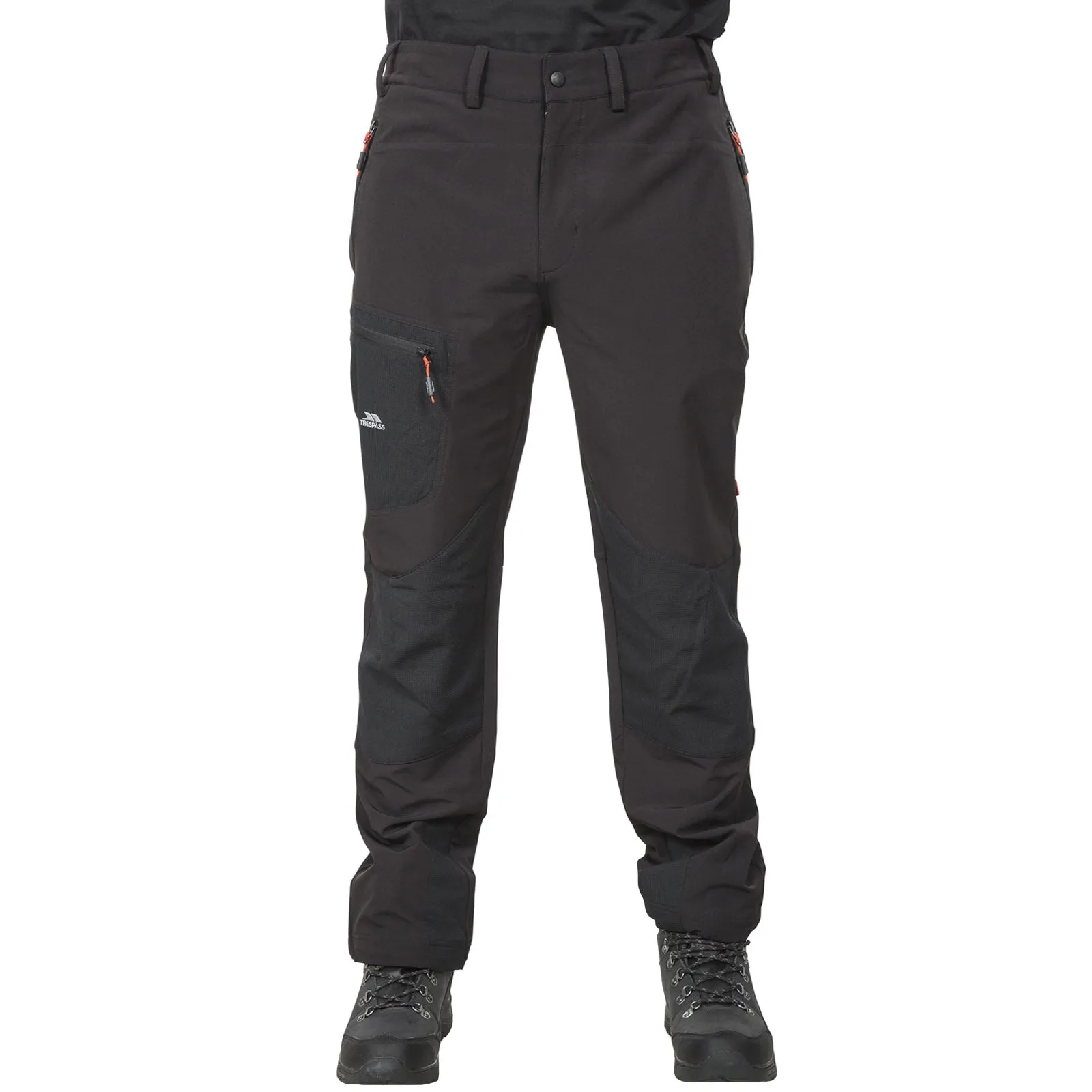 Seamless Waistband StainResistantCoating Trespass Mens Passcode Mosquito Repellent Cargo Trousers