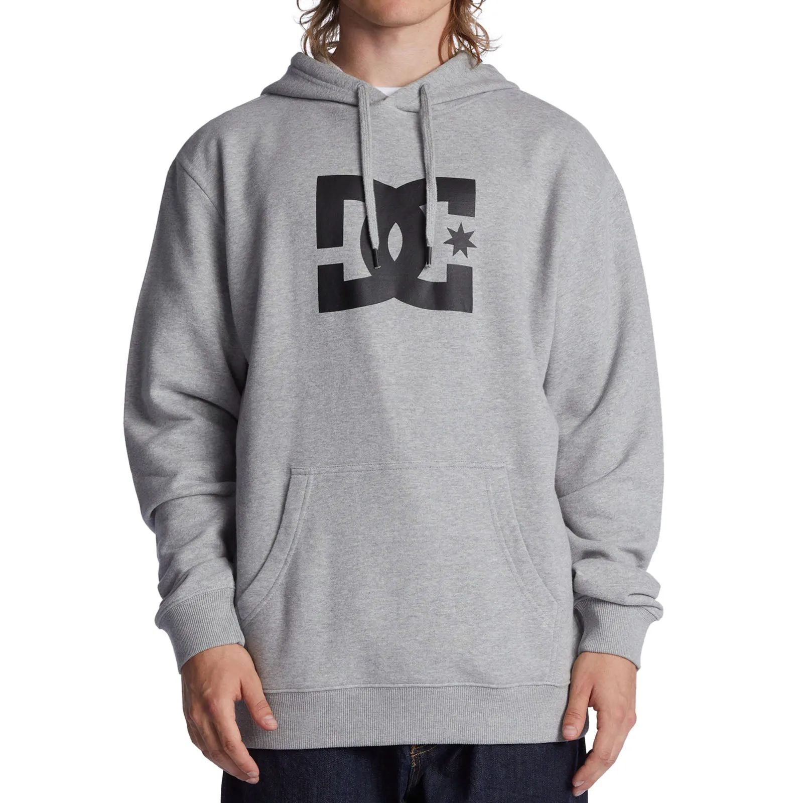 DC Shoes Mens Star Pullover Hooded Sweatshirt Hoodie Light Jacket