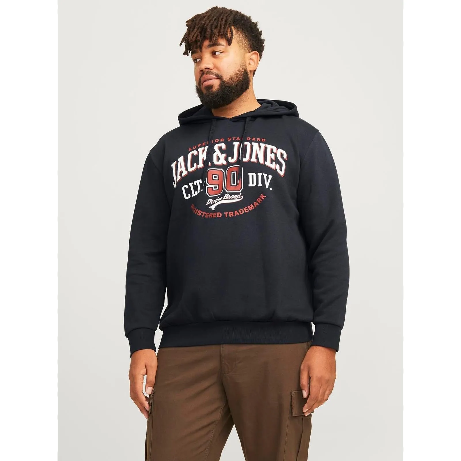 Cozy All Season product shiny sparkle Jack & Jones Mens Logo Big & Tall Pullover Hoodie