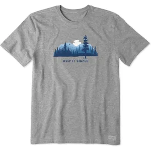 Flattering Shape Men's Keep it Simple Evergreen Silo Short Sleeve Tee