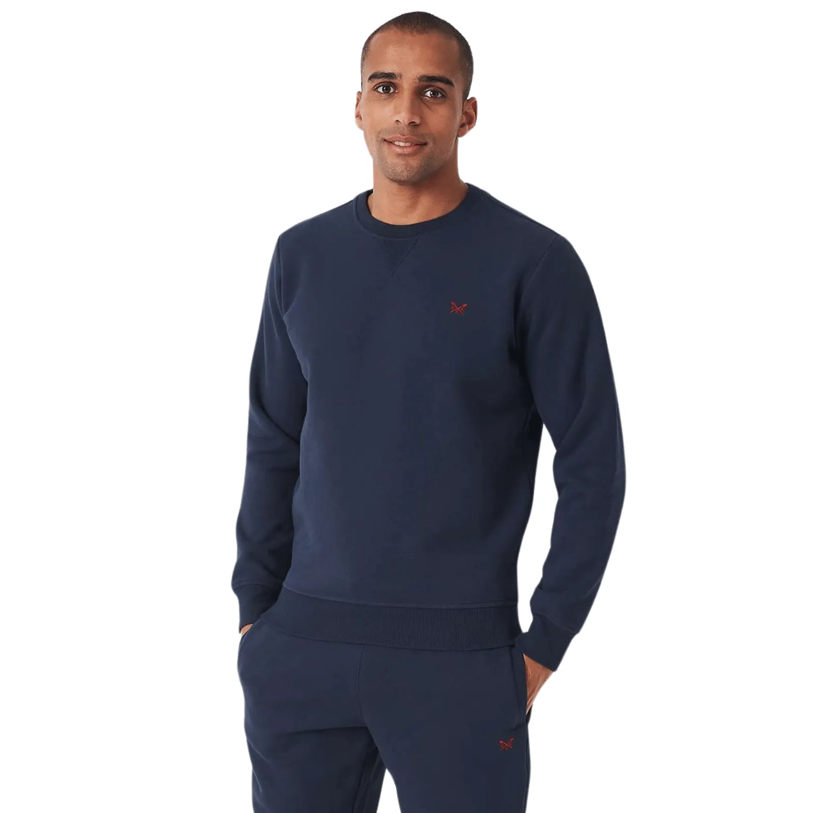 Crew Clothing Mens Crossed Oars Crew Neck Sweatshirt Sporty Design Practical Wear