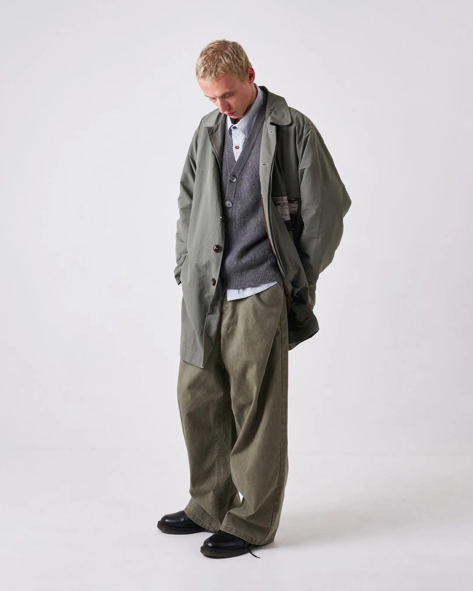 Adventure Day Look Clarke Patch Mac Coat