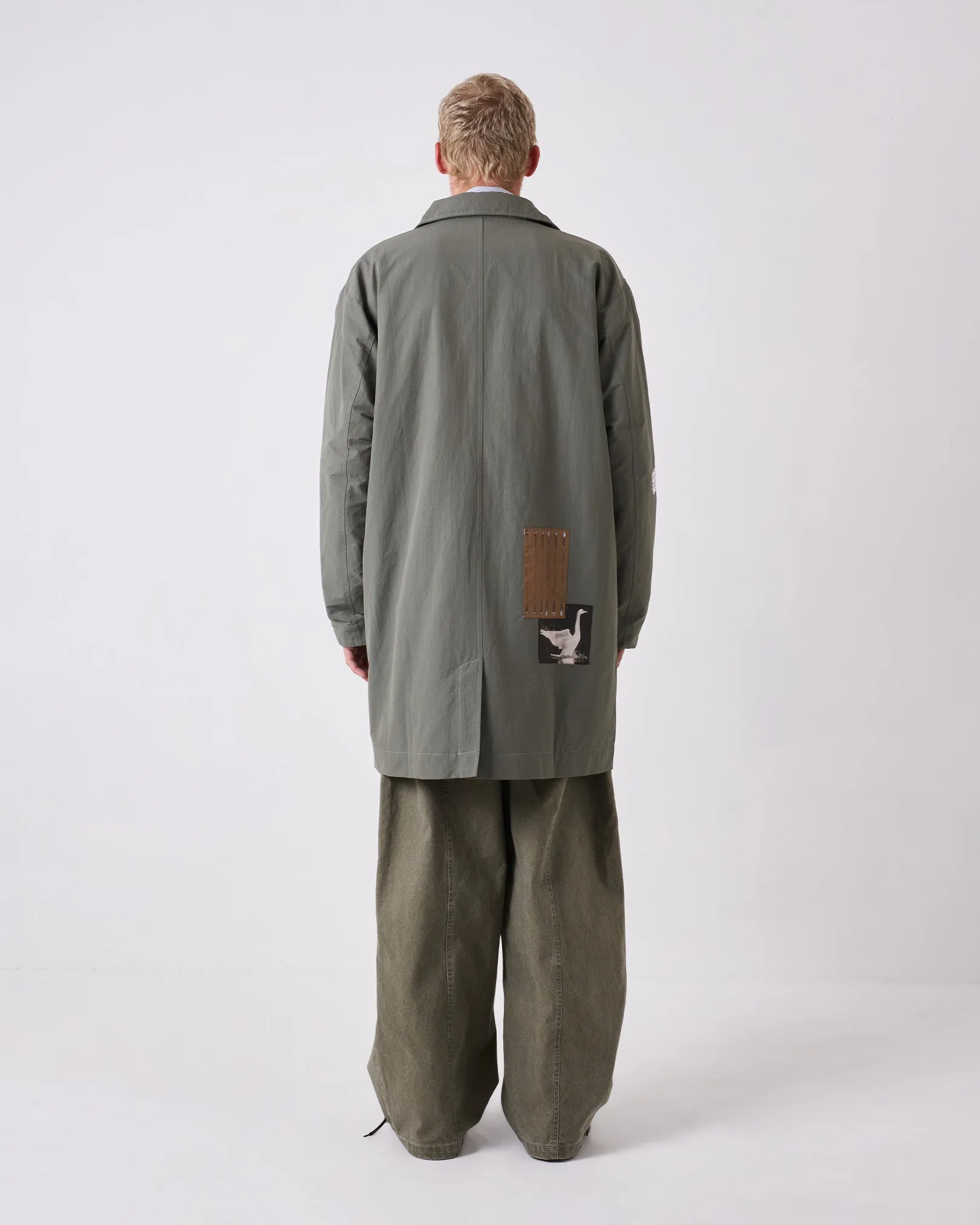 Pocket Placement Anti Pilling Clarke Patch Mac Coat