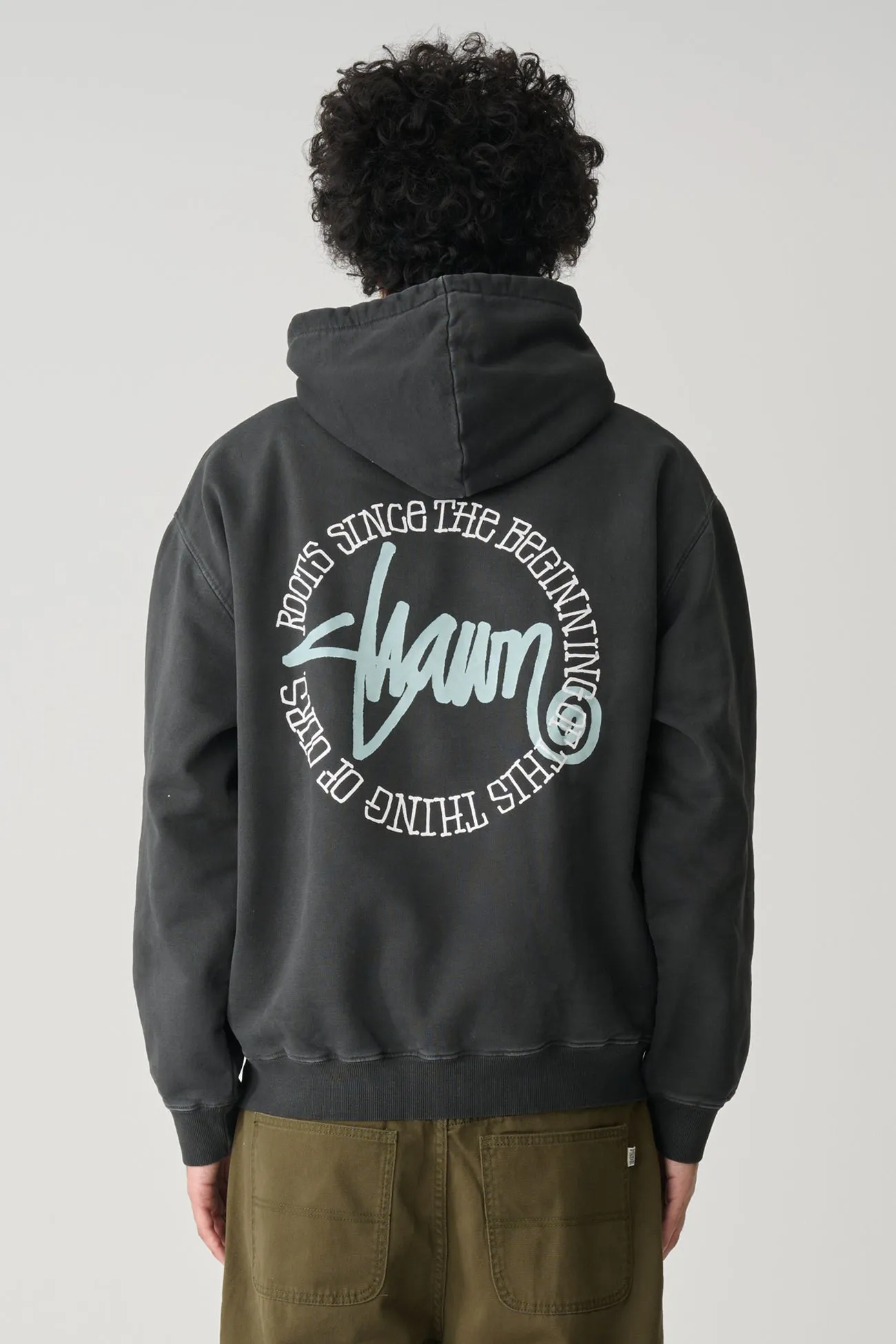 This Thing Dot Hood Washed Black Outdoor Hoodie Classic Active