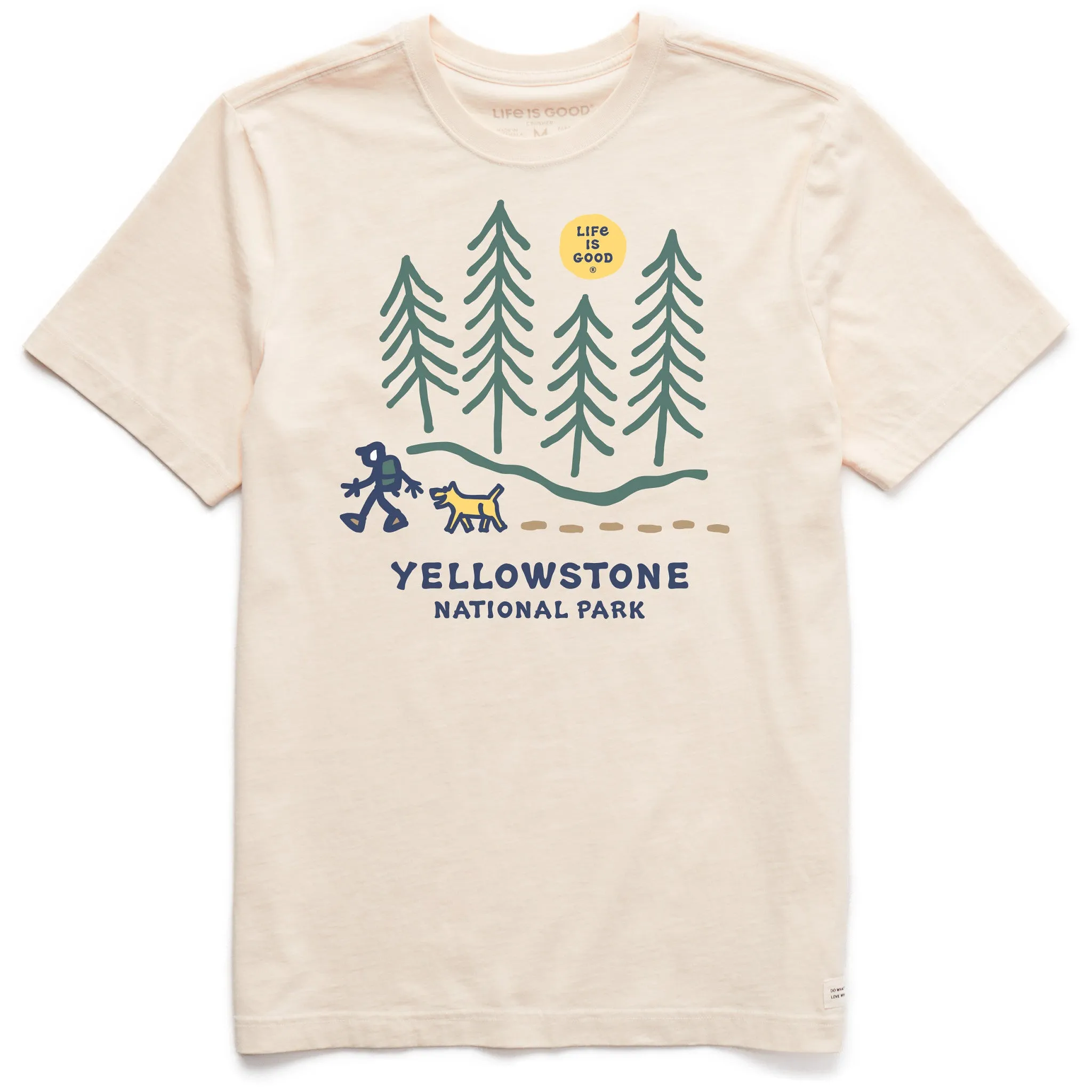 Classic Fit Men's Jake Yellowstone Hike Short Sleeve Crusher Tee