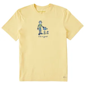 Odor Control Finish Printed uniqueness Men's Jake Flowers Short Sleeve Crusher Tee