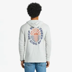 Men's Keep Your Sunny Side Up Textured Slub Hoodie SlimFit