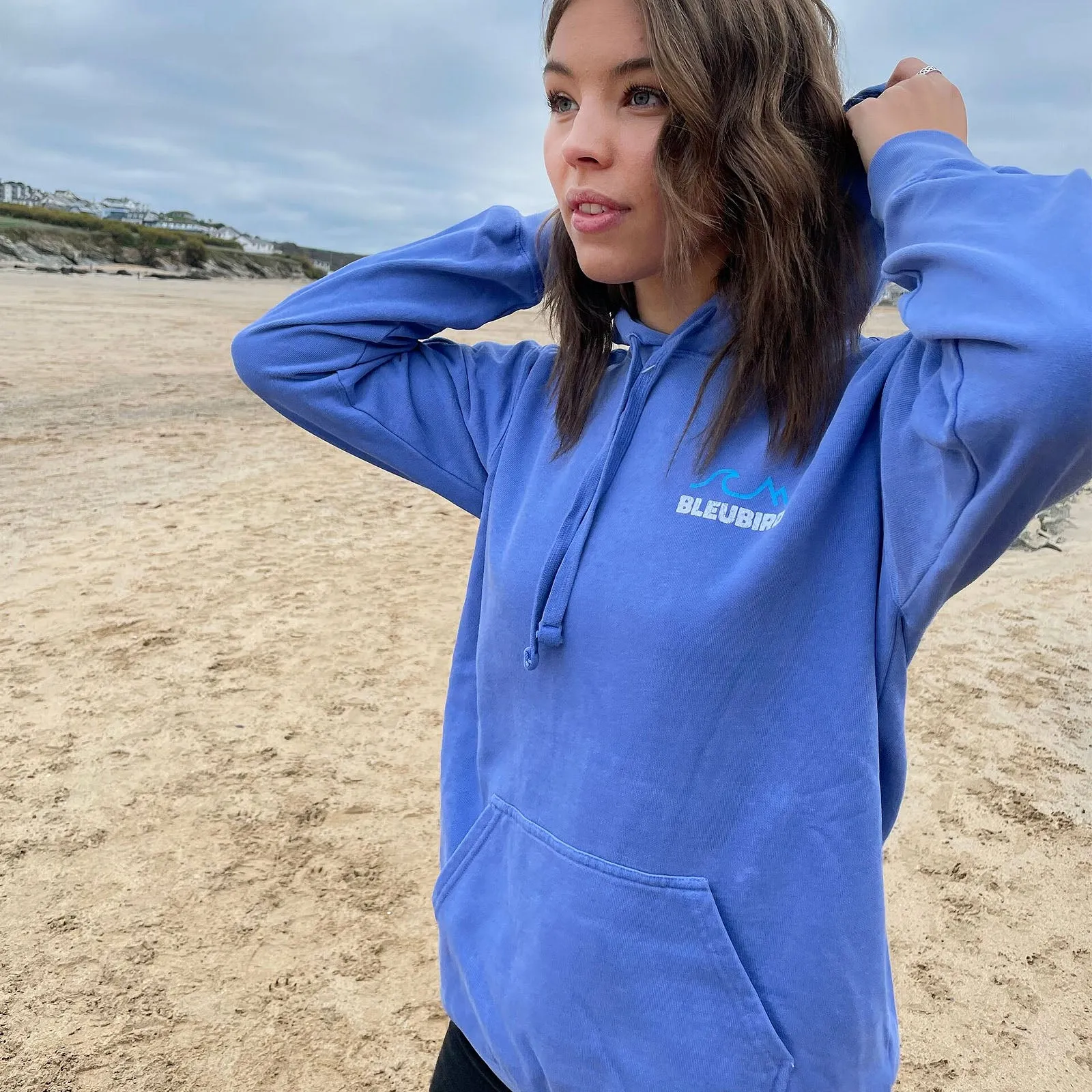 Effortless Hoodie Bleubird Tides Hood Pullover Hoodie - Ocean