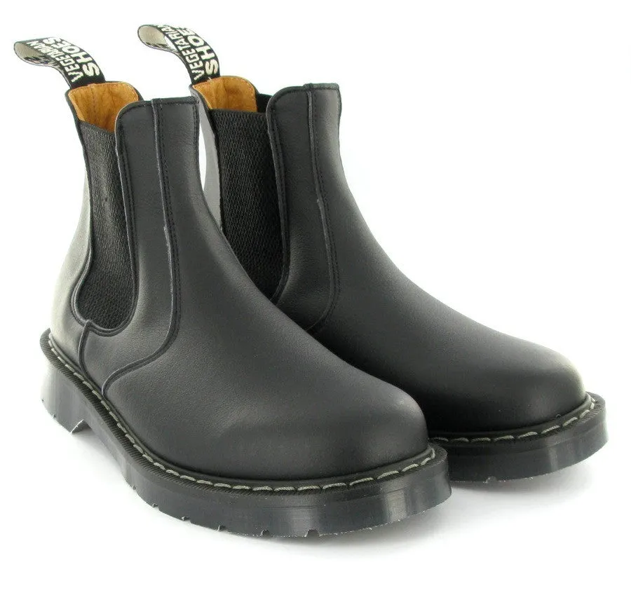 Long Wear Comfort Outback Travel Chelsea Boot in Black from Vegetarian Shoes