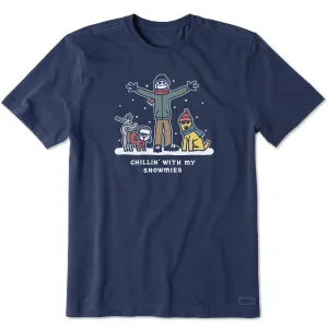 Daily Style Trend Casual and cool Men's Jake & Friends Snowmies Short Sleeve Crusher Tee