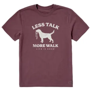 Men's Less Talk More Walk Short Sleeve Tee casual top Popular