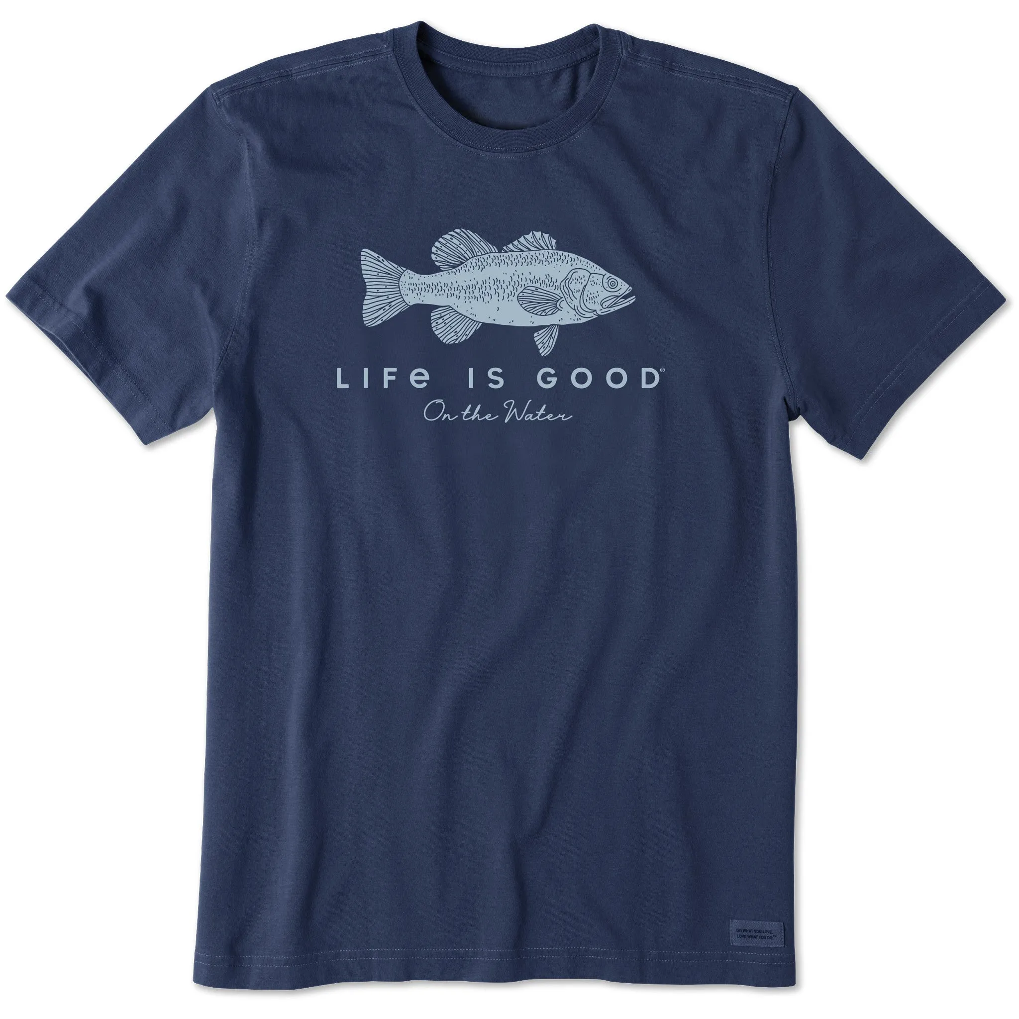 Fit For All Day Fit Flex Men's Life is Good on the Water Bass Short Sleeve Tee