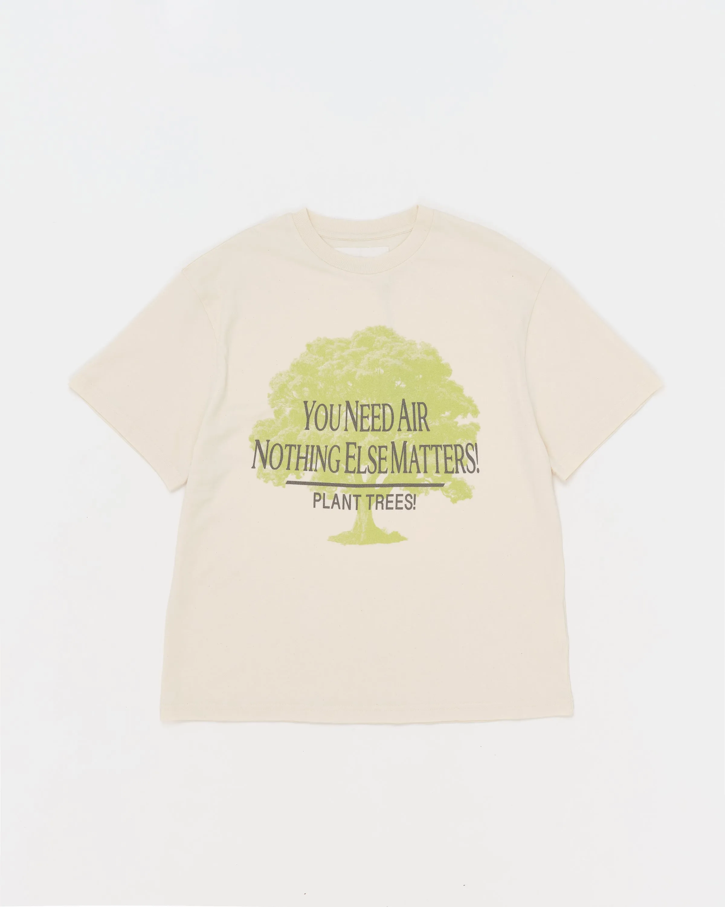 Pre Shrunk Cotton Grateful Tee SS - Ecru Plant Trees