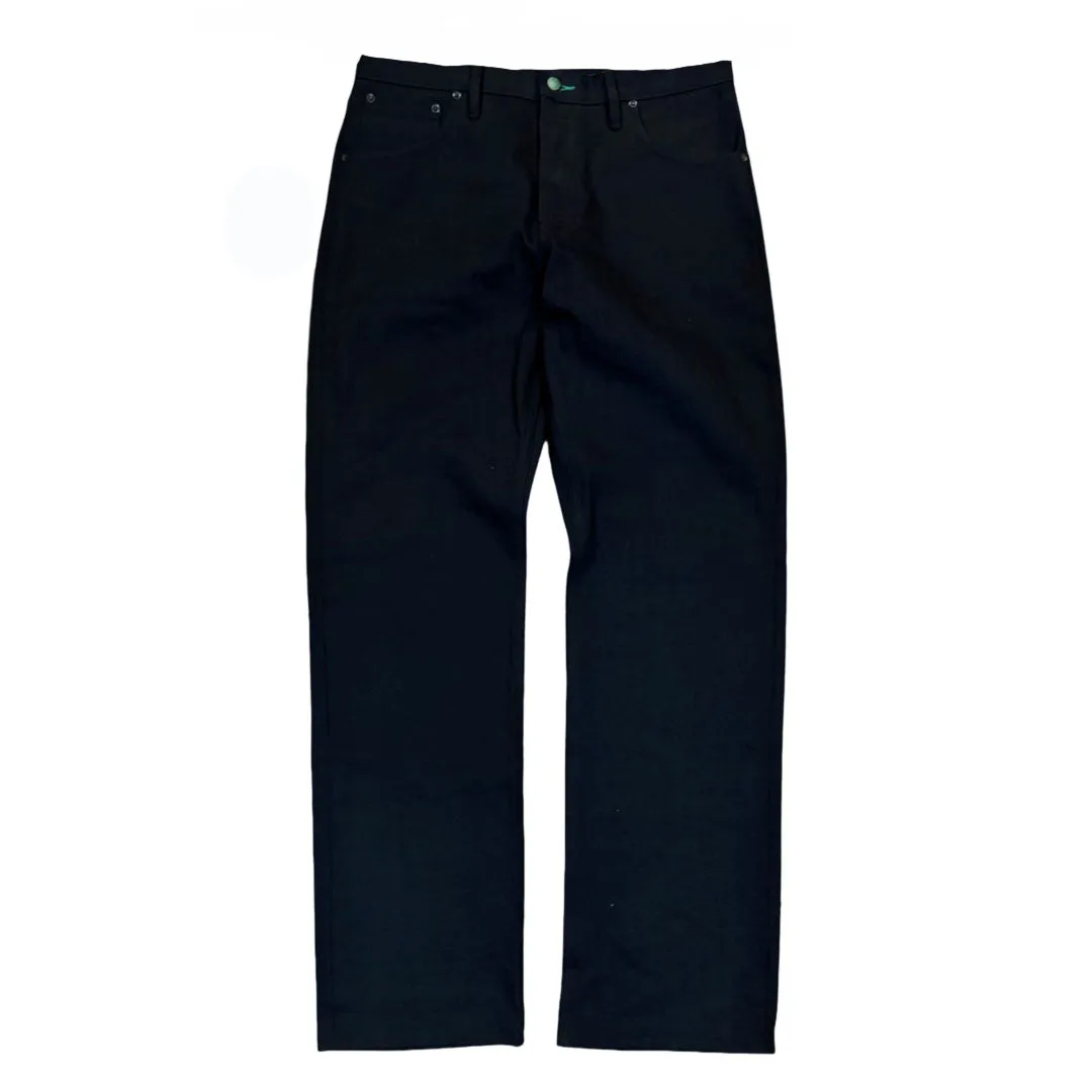Pre Order: Smokestacks Black Maria Japanese 13.5 oz selvedge Sulphur Denim Wide Leg (2 weeks) Comfy Waist