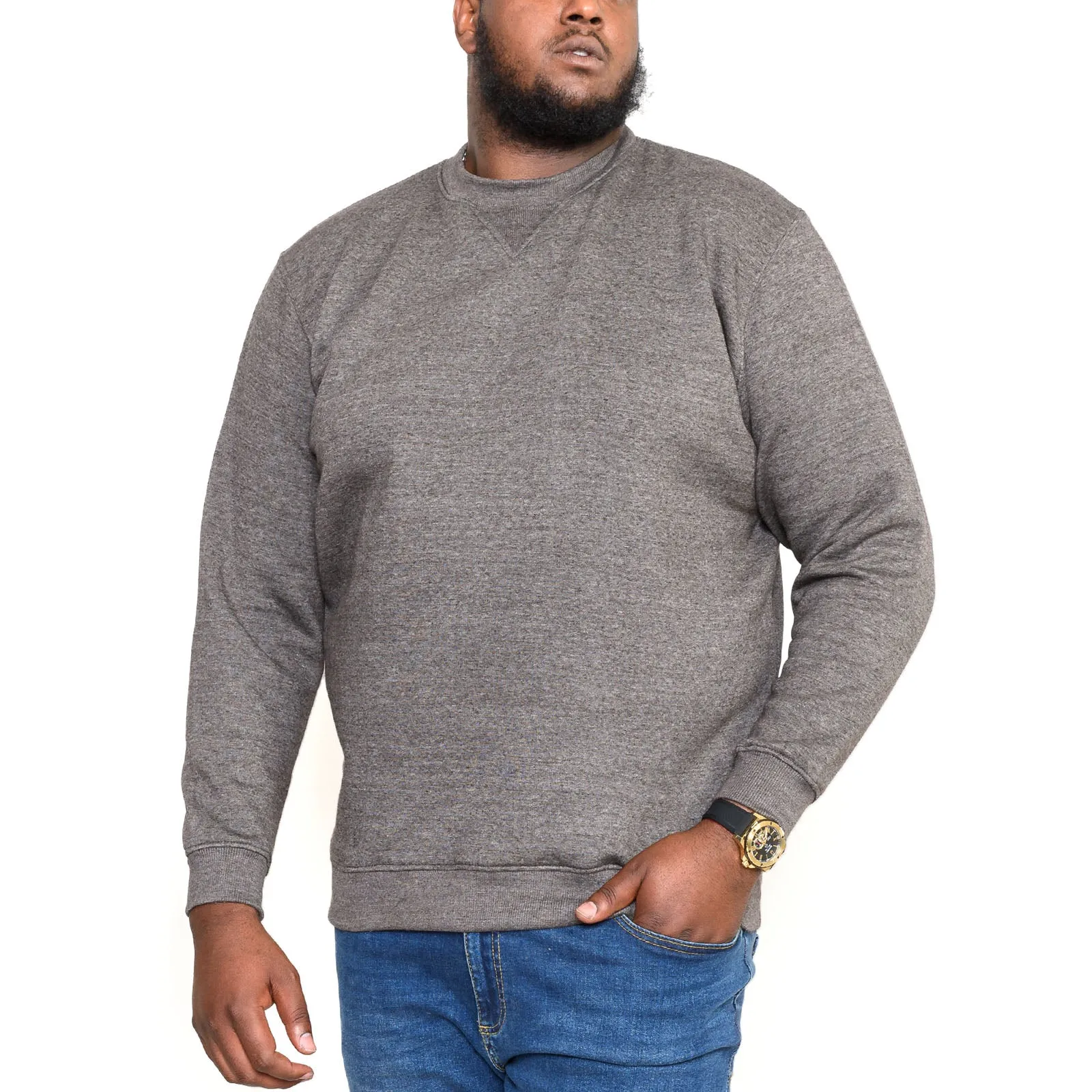 D555 Rockford Mens Big & Tall Crew Neck Sweatshirt sporty wear