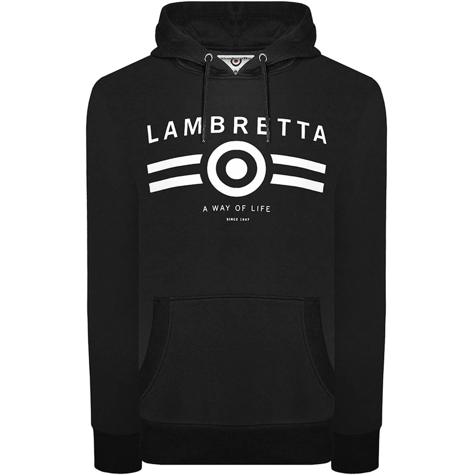 Lambretta Mens Logo Hoodie Urban Chic Cozy Layer