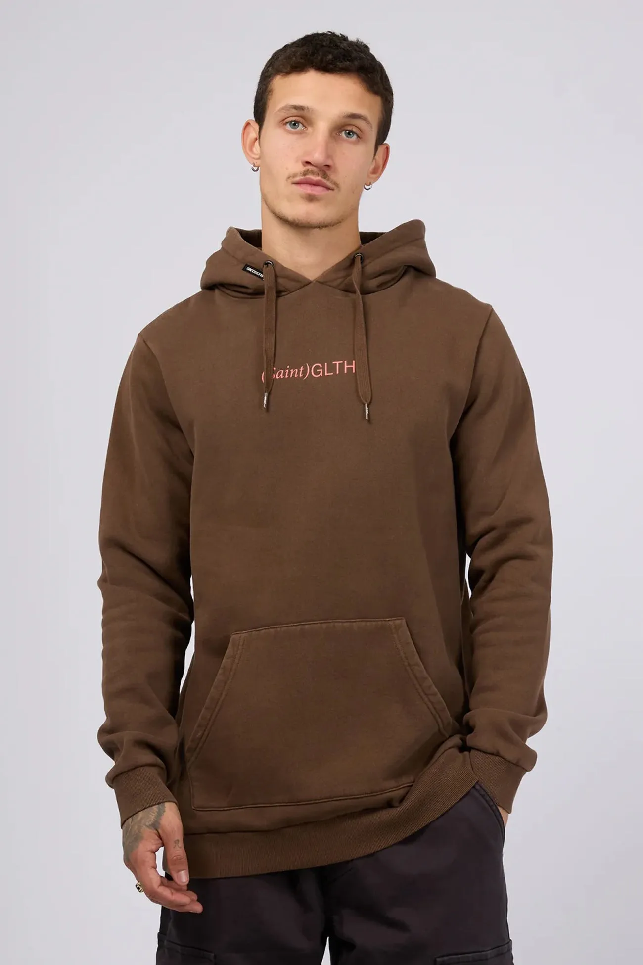 Graduation wear Unisex style Bracket Hoodie Brown