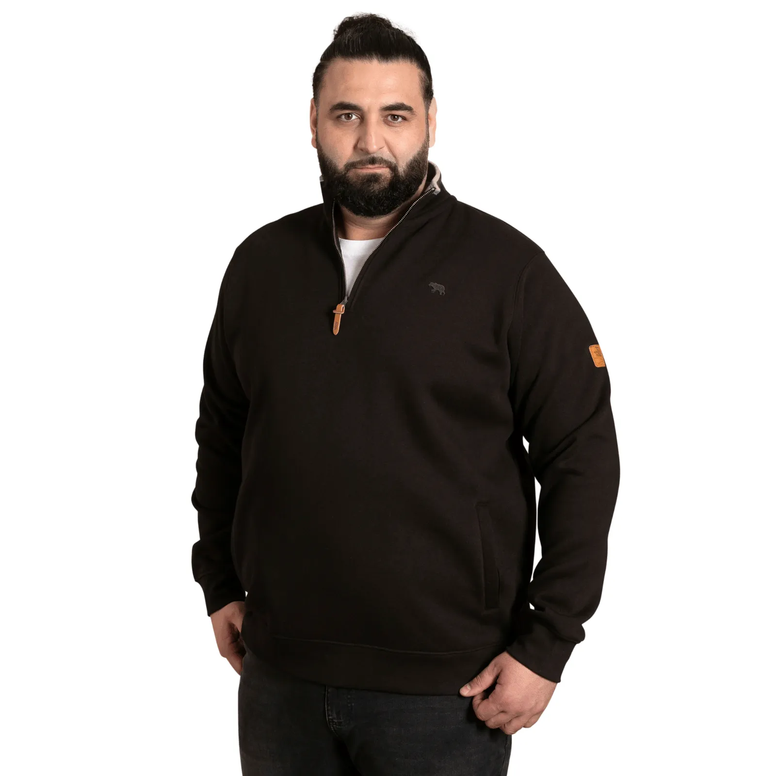 Soft Touch earthy colors D555 Mens Russel Big & Tall Half Zip Sweatshirt