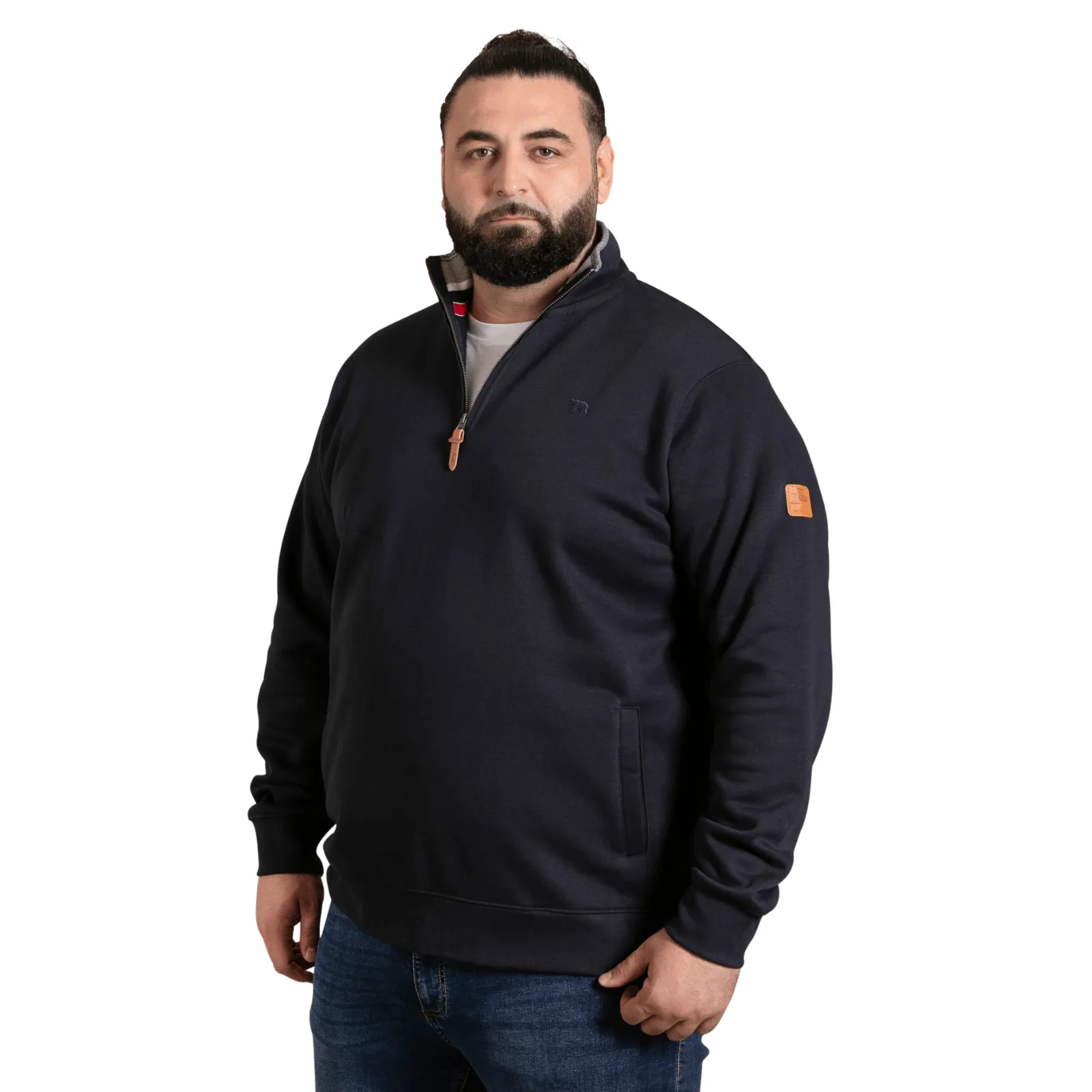 D555 Mens Russel Big & Tall Half Zip Sweatshirt Everyday Look product high end luxury