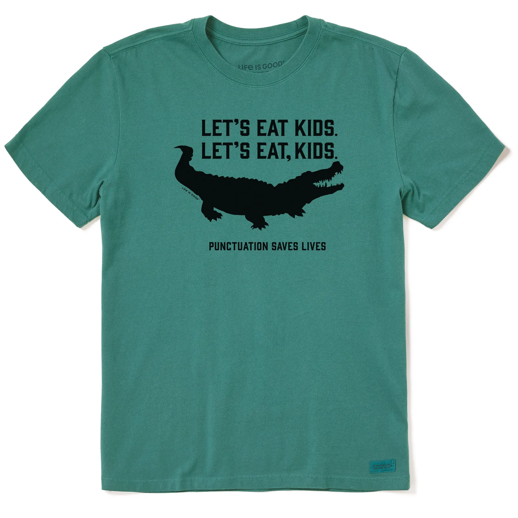 Sustainable Material Blend Men's Let's Eat, Kids Croc Short Sleeve Crusher Tee
