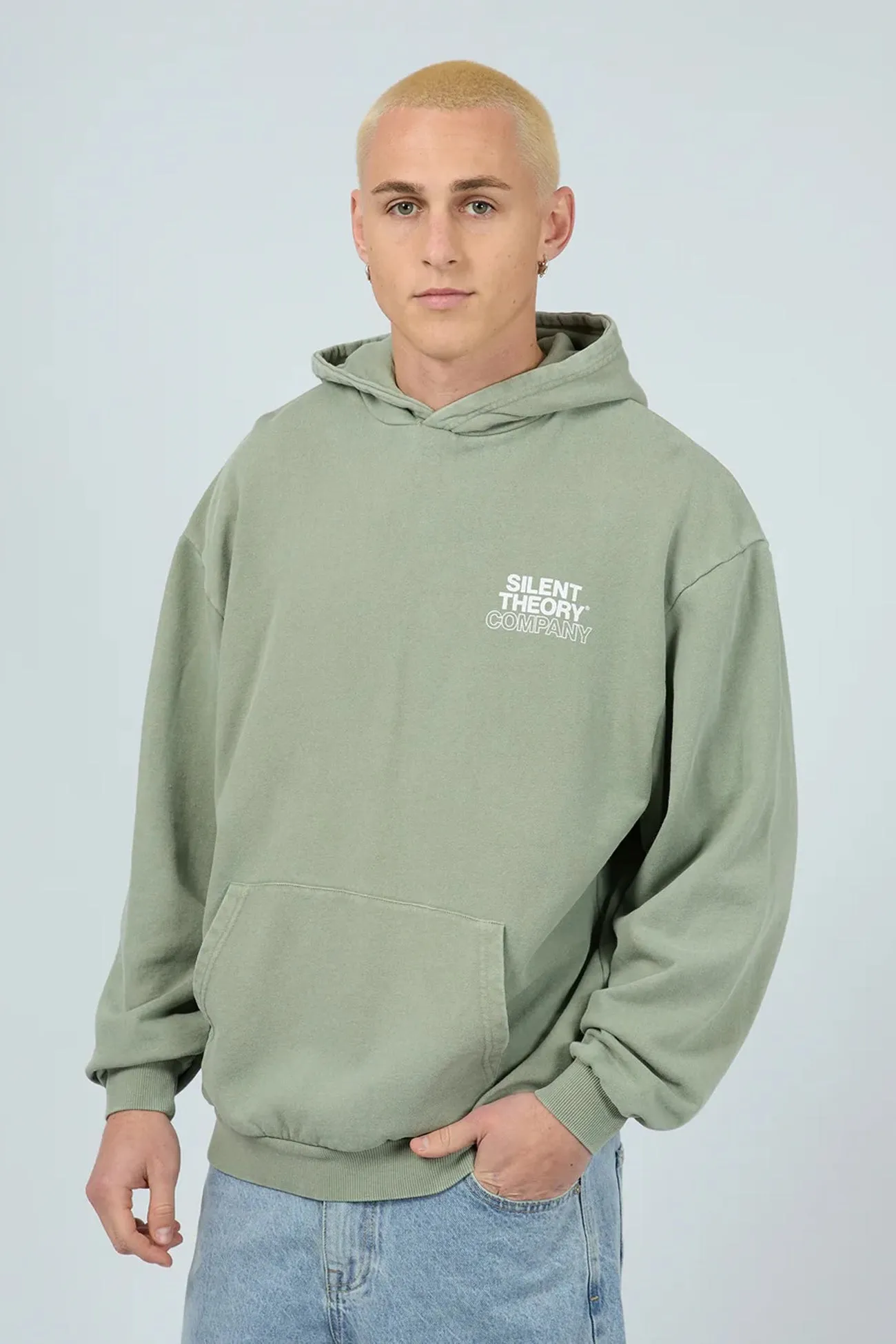 Functional Design Stacked Hoodie Sage
