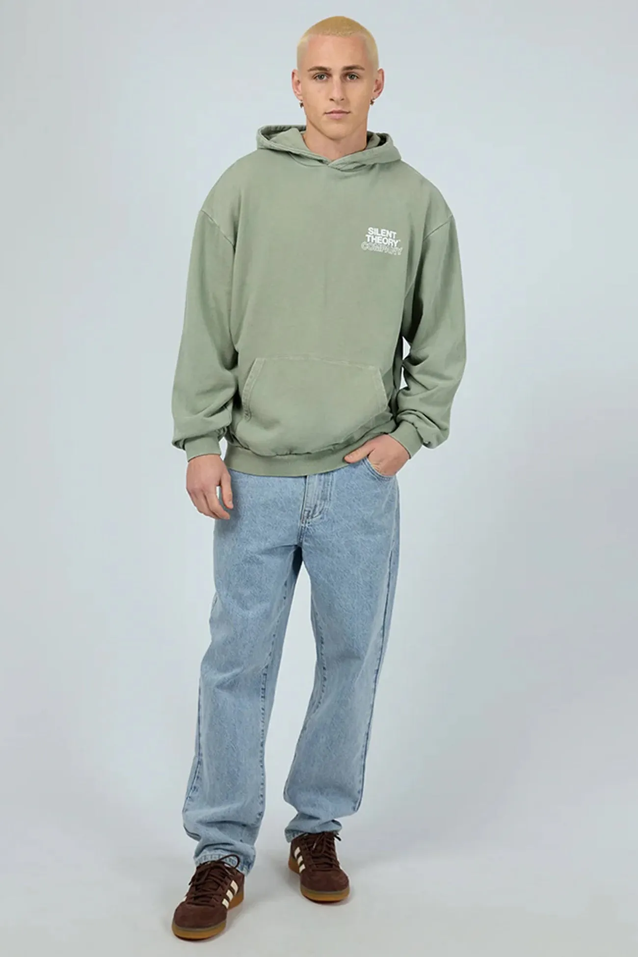 Lounge Wear product tweed warmth Stacked Hoodie Sage